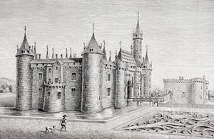 Il Castello di Rambouillet, Francia, da un